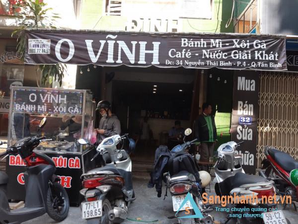 Sang nhanh quán cafe và bán bánh mì xôi mặt tiền đường Nguyễn Thái Bình, quận Tân Bình.