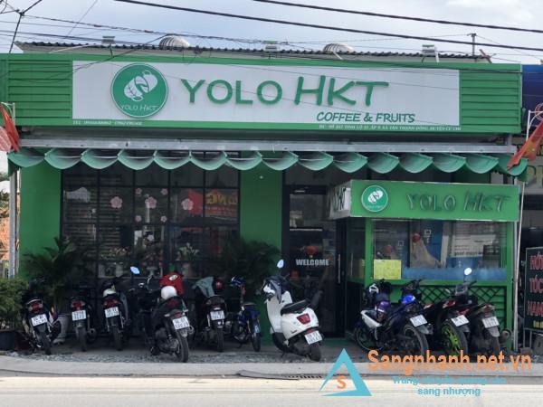 Cần sang quán cafe mặt tiền đường tỉnh lộ 15, phường Tân Thạnh Đông, huyện Củ Chi.  