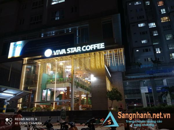 Cần sang quán cafe Viva Star dưới chung cư, mặt tiền đường Nguyễn Xí, phường 26, quận Bình Thạnh.