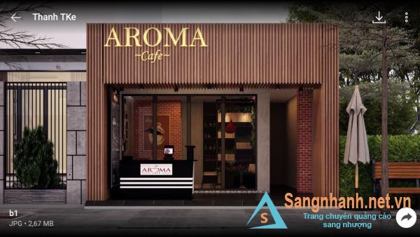 Sang nhanh quán cafe Aroma nằm mặt tiền đường Chu Văn An, phường 12, quận Bình Thạnh. 